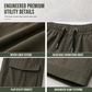 👖 Lightweight Feel, Utility Pockets | Men's Drawstring Cargo Pants
