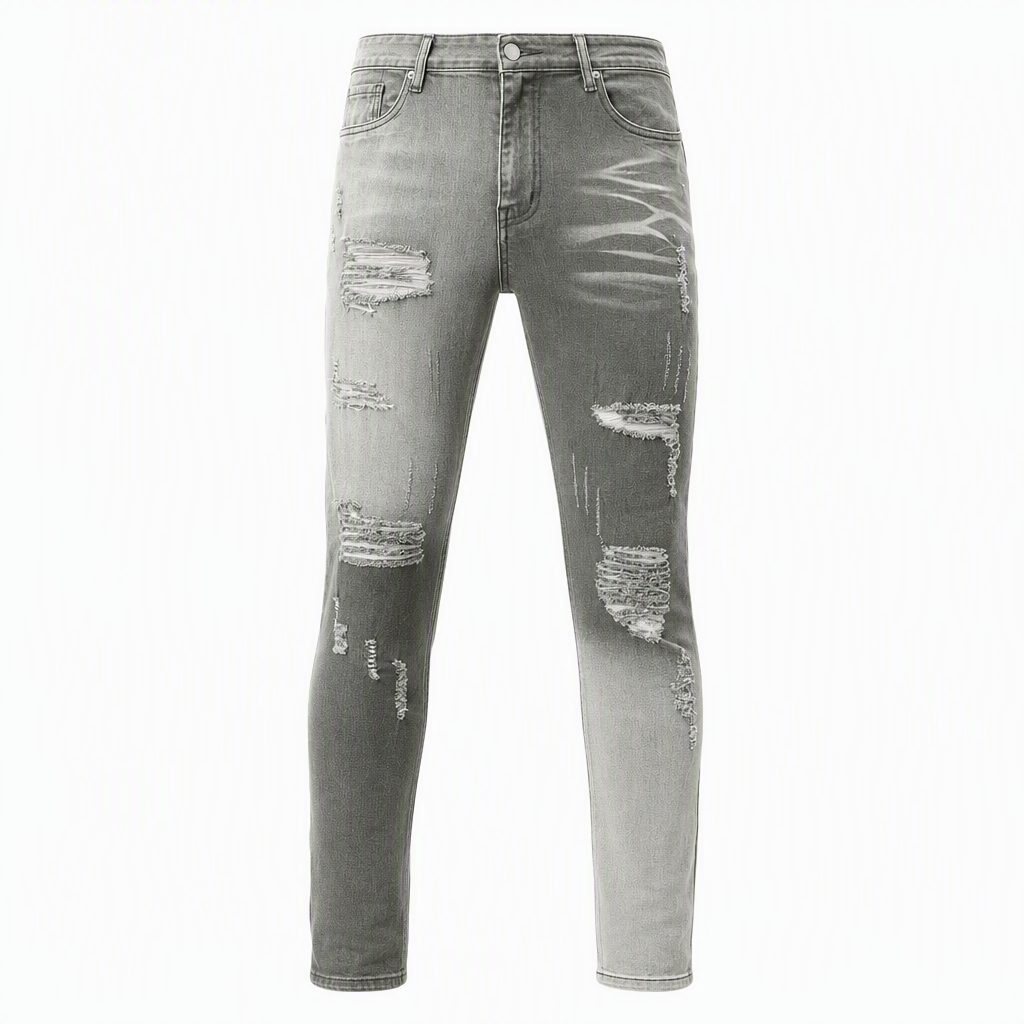 Men's Slim Fit Ripped Jeans