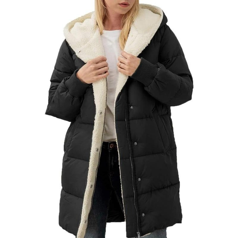 🥳🎉New Season Essentials!!🎉Women's Mid-Length Padded Coat with Hood