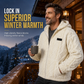 Men's Cable Embossed Sherpa Fleece Zip Up Hooded with Pockets
