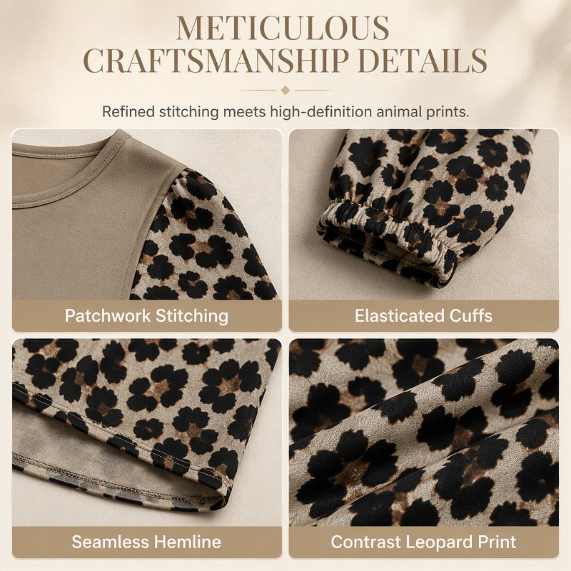 💃Women's Leopard Print Long Sleeve Top