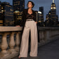 👖 Flattering High Rise, Elegant Drape | Women's Wide-Leg Pants