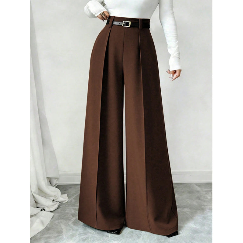 👖 Flattering High Rise, Elegant Drape | Women's Wide-Leg Pants