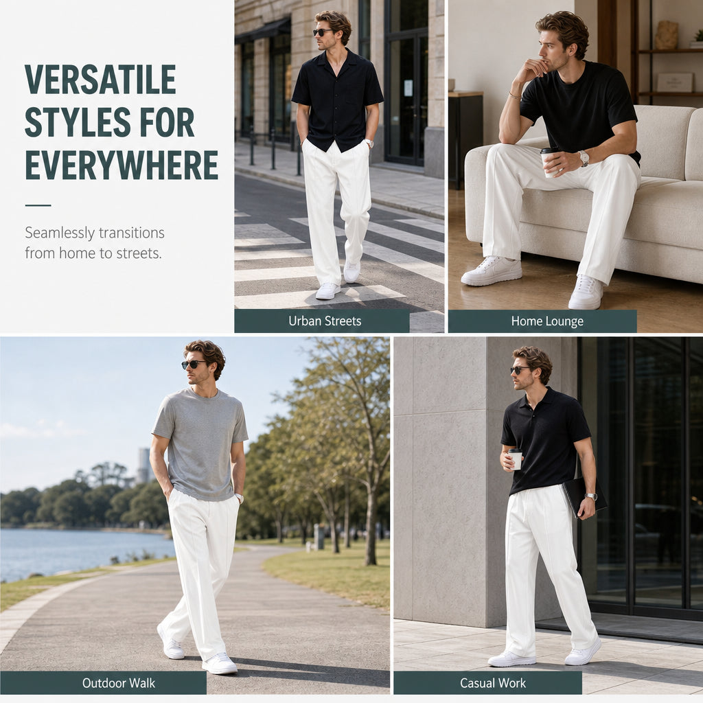 🔥 Men's Loose Fit Sports Pants – Relaxed Comfort & Everyday Style ✨