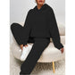 🧸 Cozy Plush Warmth, Effortless Matching | Women's Hooded 2-Piece Lounge Set