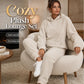 🧸 Cozy Plush Warmth, Effortless Matching | Women's Hooded 2-Piece Lounge Set