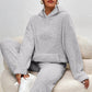 🧸 Cozy Plush Warmth, Effortless Matching | Women's Hooded 2-Piece Lounge Set