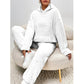 🧸 Cozy Plush Warmth, Effortless Matching | Women's Hooded 2-Piece Lounge Set