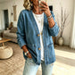 Women's Casual V-Neck Denim Cardigan