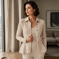 Women's Elegant Ruffled Peplum Blazer