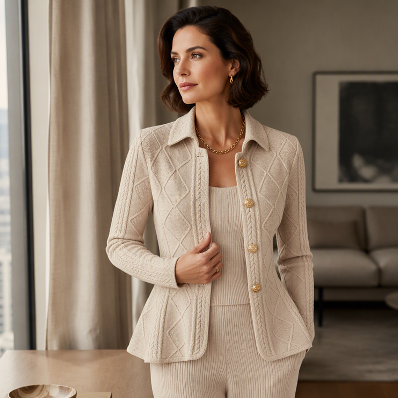 Women's Elegant Ruffled Peplum Blazer