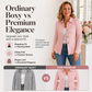 Women's Elegant Ruffled Peplum Blazer