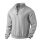 Men's Casual Jacquard Half-Zip Sweatshirt
