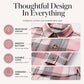Women's Plaid Mid-Length Shirt Jacket