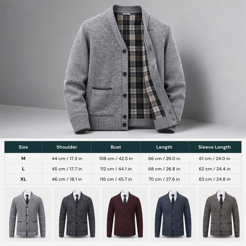 🧶 Men's Knit Cardigan – Classic Buttons & Multiple Colors | Perfect for Layering, Travel & Gatherings, Elevates Any Outfit ✨