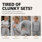🖤🖤 ✨ Polished Two-Piece Style | Women’s Color-Block Knit Set