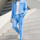 ✨Men's Geometric Print Full-Zip Jacket & Pants Set