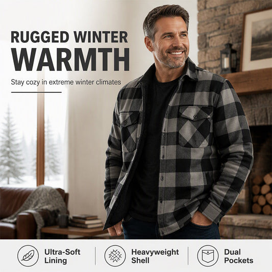 🧥Men's Winter Thermal Plaid Shirt Jacket