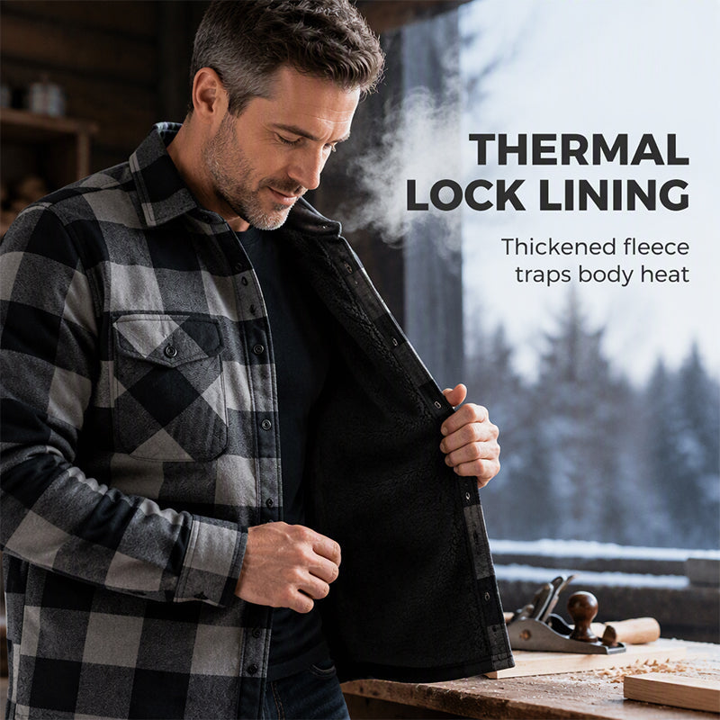 🧥Men's Winter Thermal Plaid Shirt Jacket