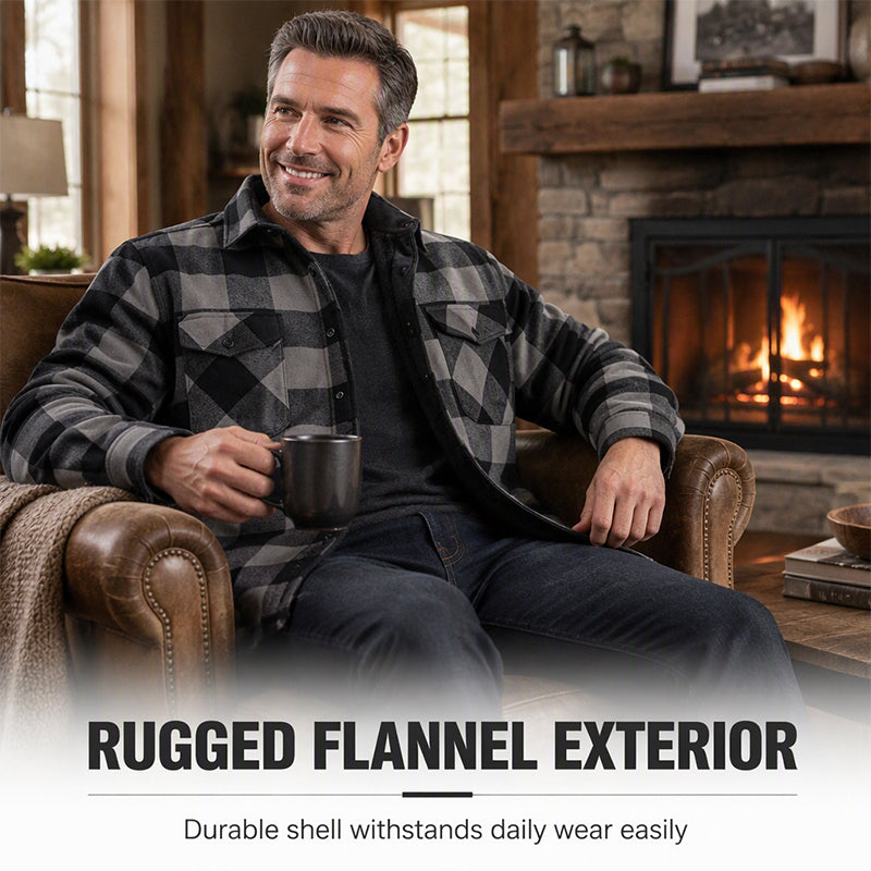 🧥Men's Winter Thermal Plaid Shirt Jacket