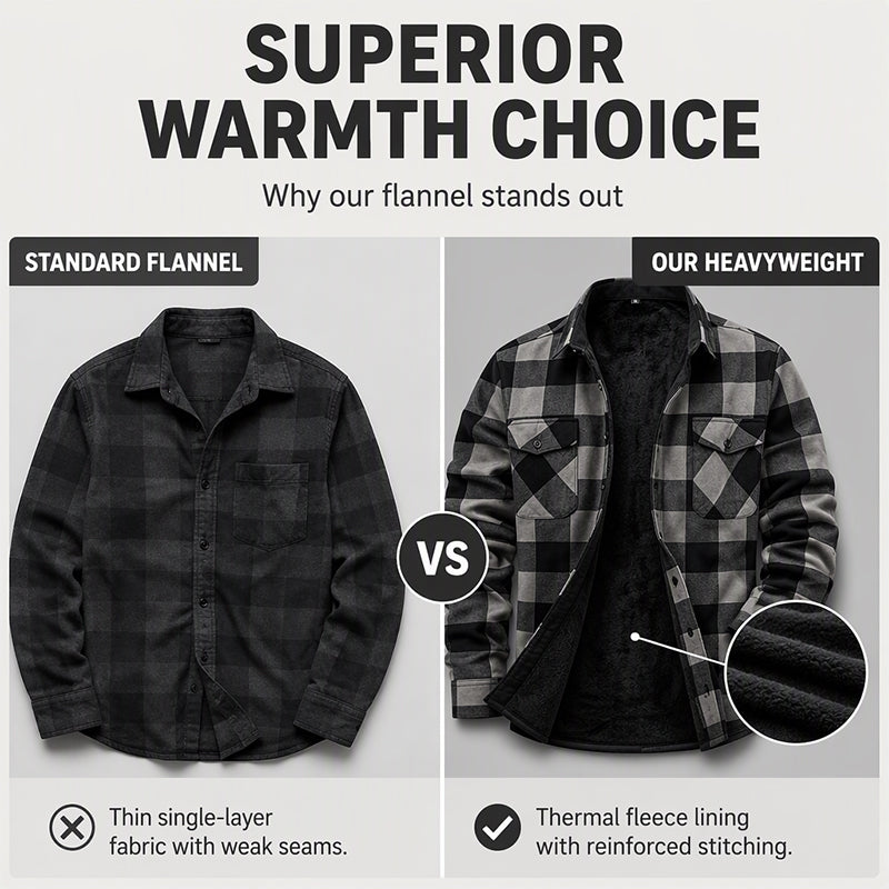 🧥Men's Winter Thermal Plaid Shirt Jacket
