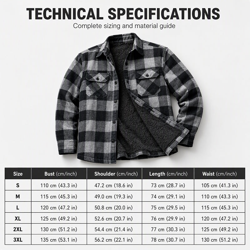 🧥Men's Winter Thermal Plaid Shirt Jacket