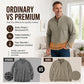🧶Ribbed Texture, Minimalist Style🧥 Men's Half-Zip Ribbed Sweatshirt – Knit Texture, Soft & Warm ✨