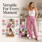 Women's Casual High-Waisted Wide-Leg Sweatpants