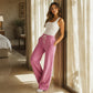 Women's Casual High-Waisted Wide-Leg Sweatpants