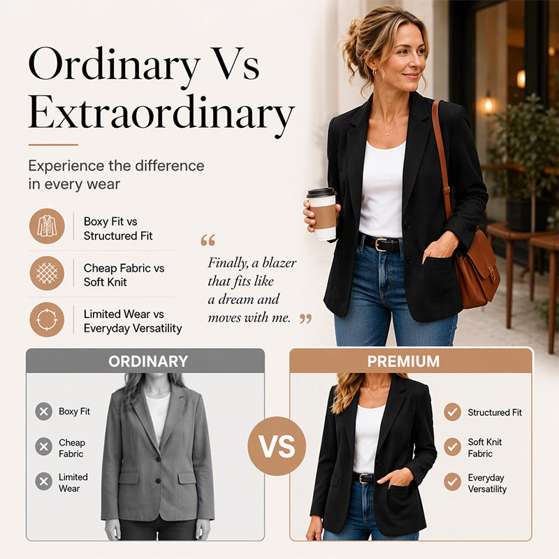 Women's Classic Single Button Blazer