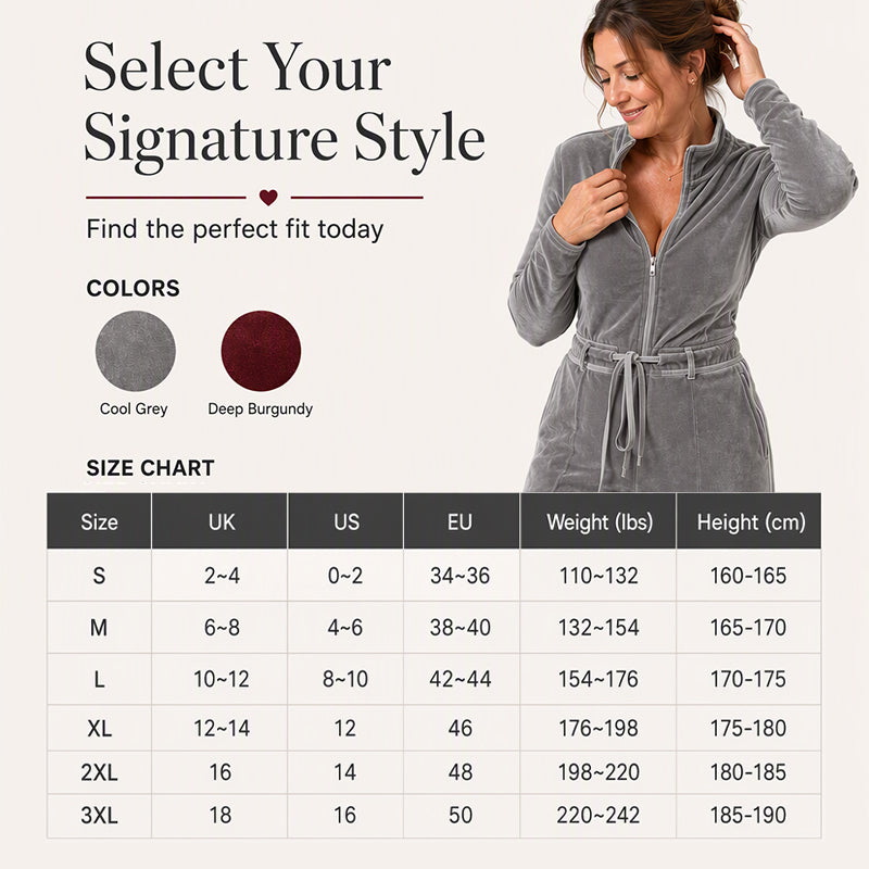 🖤Black Friday Sale:50% OFF🖤 Women's Chic Stand Collar Velvet Jumpsuit