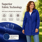 Women's Mid-Length Hooded Windbreaker Jacket