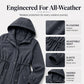 Women's Mid-Length Hooded Windbreaker Jacket