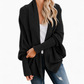 Women's Loose Batwing Sleeve Knit Cardigan Open Front Shawl for Autumn and Winter