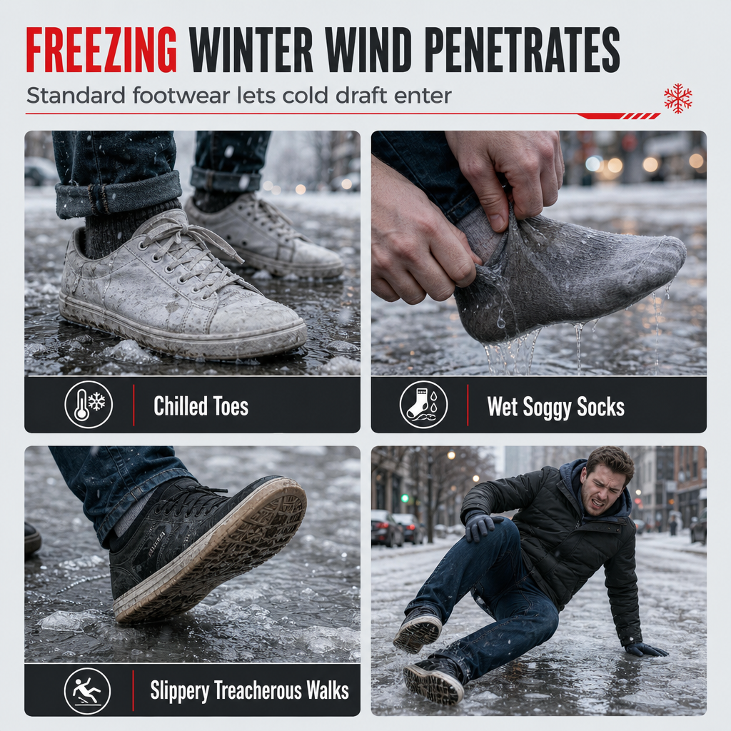 💕BUY 2 Free Shipping✈️ Women's High‑Top Winter Snow Boots, Waterproof Non‑Slip Tall Boots with Thick Plush Lining & Thick Sole for Outdoor Snowy Days👢