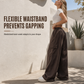 💖Black Friday Mega Deal – 50% off!💖Women's High Waisted Wide Leg Baggy Cargo Pants with Utility Pockets Loose Fit Cotton Blend Trousers