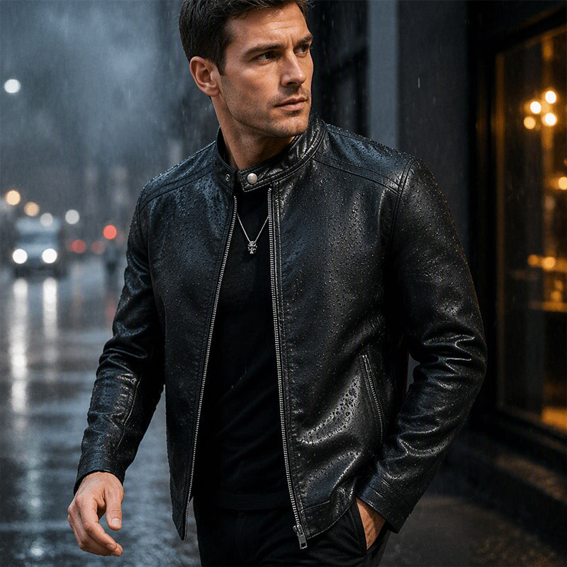 Warm Slim-Fit Biker Jacket 🏍️✨ – Stylish & Cozy Outerwear