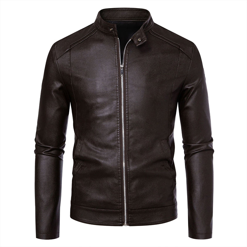 Warm Slim-Fit Biker Jacket 🏍️✨ – Stylish & Cozy Outerwear