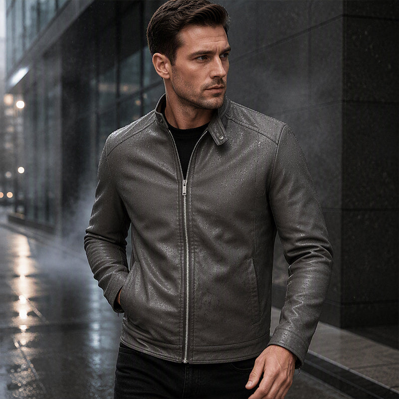 Warm Slim-Fit Biker Jacket 🏍️✨ – Stylish & Cozy Outerwear