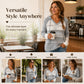 Women's Color Block Hollow-Out Knit Hoodie