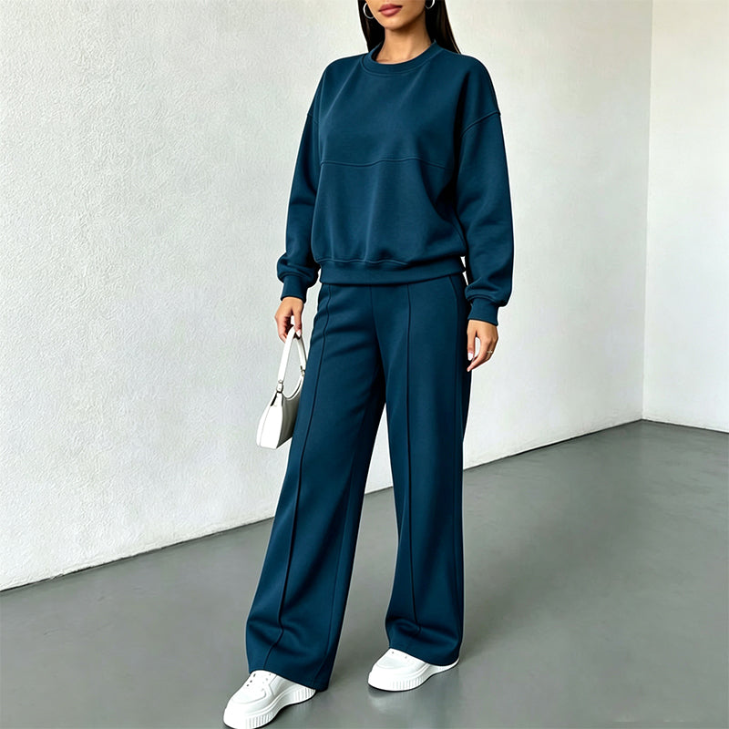 Women's Crewneck Sweatshirt & Sweatpants Set