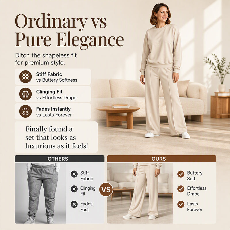 Women's Crewneck Sweatshirt & Sweatpants Set