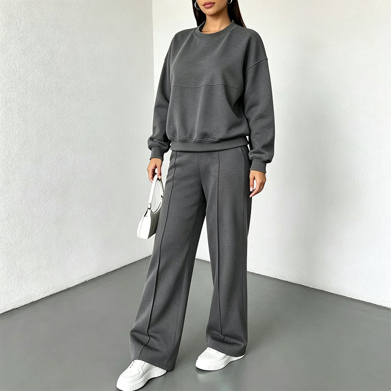Women's Crewneck Sweatshirt & Sweatpants Set
