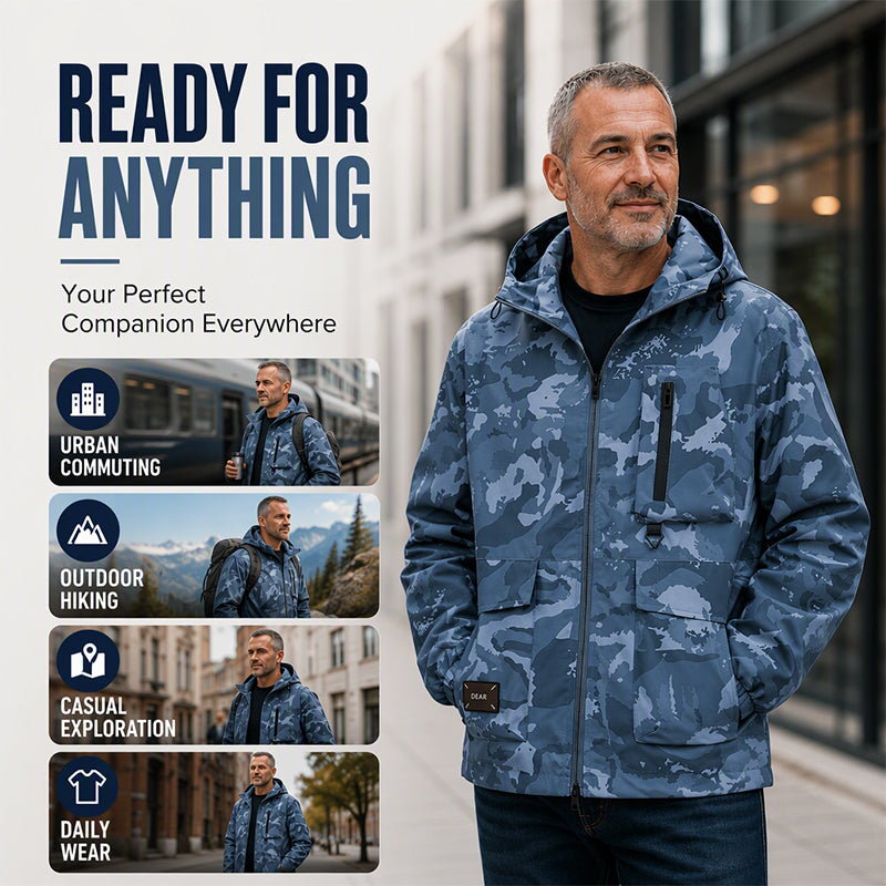 Women's Stylish Camouflage Hooded Jacket