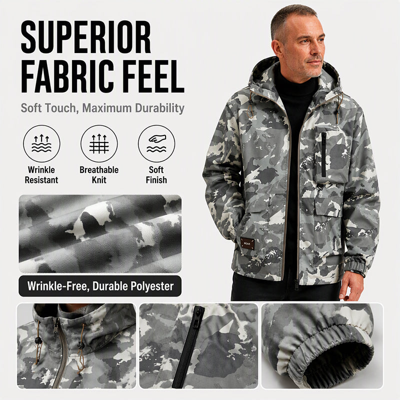 Women's Stylish Camouflage Hooded Jacket
