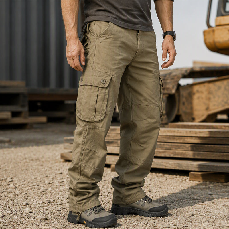 Men's Relaxed-Fit Cargo Pants with Multi Pockets