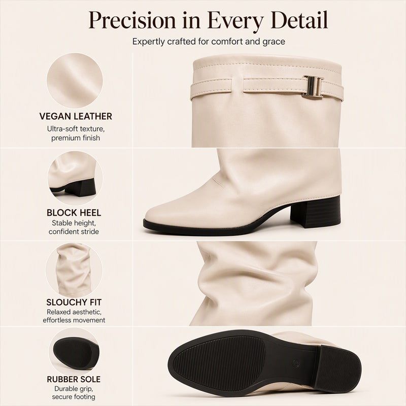 🌸Hot Sale 50% OFF💖Women's Chic Slouchy Knee High Boots