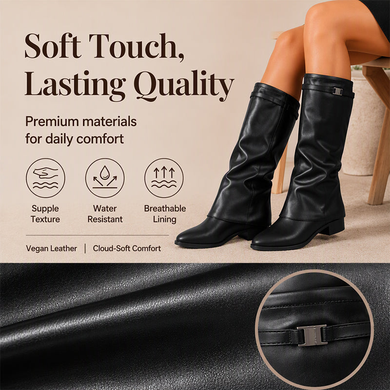 🌸Hot Sale 50% OFF💖Women's Chic Slouchy Knee High Boots
