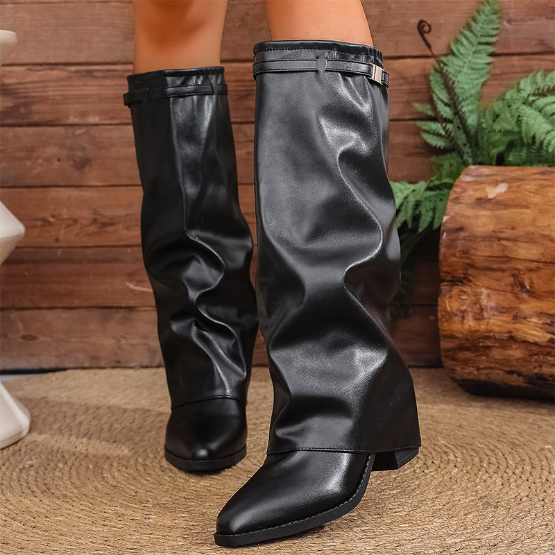 🌸Hot Sale 50% OFF💖Women's Chic Slouchy Knee High Boots