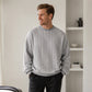 Men's Cable Knit Crewneck Sweatshirt